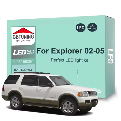 15Pcs Canbus Car LED Interior Light Bulb Kit For Ford Explorer MK3 2002 2003 2004 2005 Vehicle Readi