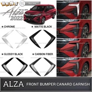 AMAZING PERODUA NEW ALZA 2022-2024 CAR FRONT BUMPER CANARD TRIM GARNISH FOG LAMP AIR DUCT CANARD COV
