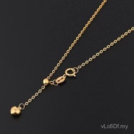 Clavicle Chain Colorful Gold O-Chain 18k Gold O-Chain Adjustable Fashion Peach Heart Love Wholesale 