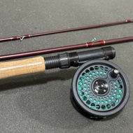 SET COMBO PFLUEGER FLY FISHING ROD WT 5/6 INCLUDES LINE
