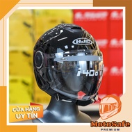 HJC I40N 3/4 Helmet with 2 Glossy Black Glasses, compact street wear - Wide vision, ECE 22.06