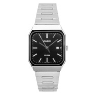 Casio Standard Analog Stainless Steel Black Dial Quartz MTP-B185D-1AV Mens Watch