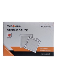 MEDTOPIA STERILE GAUZE 7.5CM X 7.5CM X 5PCS/POUCH-(1 POUCH) (1 BOX)