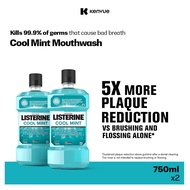 Listerine Cool Mint Mouthwash 750ml [Twin Pack]