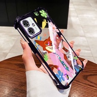 VRQR Cover for Motorola Moto G14 G24 G34 G54 Power G64 G84 Fox Rabbit Clear Shockproof Silicone Phon