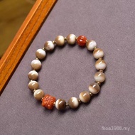 T Tiger Tooth Bead Eclipse Southern Red Single Dzi Bead Circle String Beads Wenwan Agate Tibetan Sty