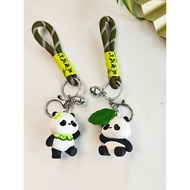 Chengdu Panda Keychain Pendant Cute Cartoon Doll Keychain Bag Ornaments Couple Gifts Souvenirs