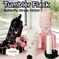 Butterfly Tumbler Tumbler Flask Tumbler Kawaii Straw Steel Thermos Tumbler Sejuk Tumbler Cute With F