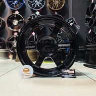 [4PCS] New Sport Rim 15inch TE37 15X7JJ ET35 4H100 Glass Black
