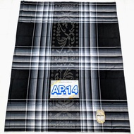 Sarung Hitam Donggala Wadimor Atlas Motif BHS Polos Batik Elegant