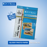 Glossy Photo Paper Coral A3 260Gsm