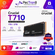Crucial T710 1TB/2TB PCIe 5.0 NVMe M.2 2280 SSD Internal Solid State Drive