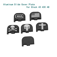 Aluminum Alloy Back Cover Plate Suitable for Gen 1-5 Glock 43 43x 48 Slide Cover Plate