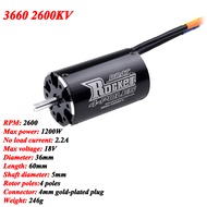 เหนือกว่างานอดิเรก3660 3670 4ขั้วไม่มีเซนเซอร์ไม่มีแปรงมอเตอร์สำหรับ800Mm-1000Mm เรือเรือ RC Traxxas