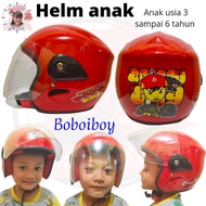 helm anak anak umur 3 sampai 6 tahun motif sepeda motor sni - boboiboy