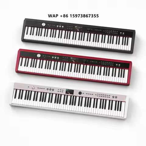 NUX NPK-2 Portable Digital Piano Keyboard 88-Key Black with Case 3.5mm Headphone Jack