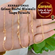 EL Minimalist Chain Bracelet Without Gemstones 18K, 6K, EP Buffalo Gold Gold Bracelet