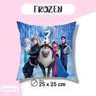 Frozen Theme Birthday Pillow 25x25 cm Girls' Birthday Hampers/ Girls' Birthday Gift/ Frozen Birthday