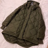 Burberry 大衣 風衣 羽絨外套(軍綠色)帽子可拆(XS) 市面少有