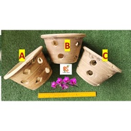 Earthen Clay Flower Pot  With Holes Orchid Pothos Indoor Pasu Bunga Orkid Tanah Liat  Berlubang-luba