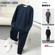 5S FASHION CHAMPION S-WARM Men's Winter Sweatshirt Thick, WARM, Exquisite Embroidery (MBNI25013)