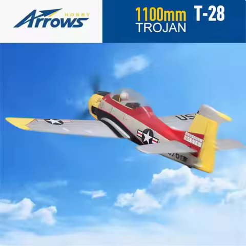Blue Arrow 1100mm T-28 Remote Control Model Fighter Assembled A Model Airplane With A Single Wing Un