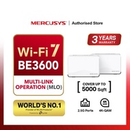 Mercusys Halo H27BE 2/3-PACK Mesh System (BE3600) | BE3600 Whole Home Mesh Wi-Fi 7 System