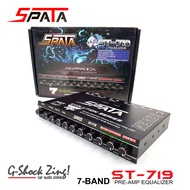 SPATA Preamp Equalizerเครื่องเสียงรถยนต์/ ปรีแอมป์ 7แบน/7Band ซับแยกอิสระ หัวทิฟฟานี่ Spata รุ่น St-