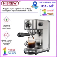 Semi-automatic Espresso, Cappuccino, Latte coffee maker. Premium American brand HiBREW - H10B