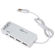 【jw】❡◐☼  3 Port Usb Hub External 7.1Ch Sound Card Headset Microphone Pc