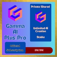 Gamma Ai Pro Private or Shared Account 1 Month 3 Months
