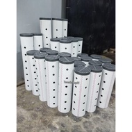 PVC pipe + biopore cap 4 inches long 45cm to 55cm