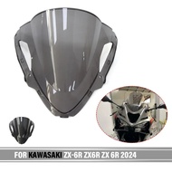 Motorcycle Accessories Windshield For KAWASAKI ZX-6R ZX 6R ZX6R 2024 Front Windshield Windscreen Baf