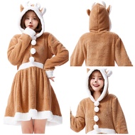 Christmas lovely reindeer animal dress elk loose pajamas