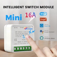 Mini Wifi DIY Smart Switch Support 16A Tuya Smart Life Remote Time Control Suitable for Alexa/Google Support 2-way Control Wireless Timer