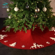 Folded Curly Side Tree Skirt Christmas Knitted Tree Skirt Christmas Supplies Tree Bottom Apron
