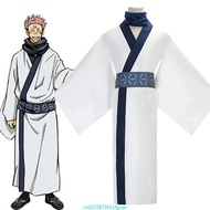 Jujutsu Kaisen Ryomen Sukuna Cosplay Costume อนิเมะ ชุดกิโมโนสีขาว ชุดนักเรียน พิเศษสำหรับผู้ชาย คอส