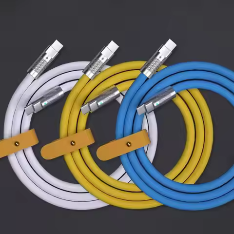 100W Fast Charging Cable 1M 1.5M 2M Type-C To C PD Type C Cable Liquid Silicone Versatile Compatibil