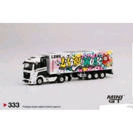 Mini GT # 333 Mercedes-Benz Actros with 40ft Container LBWK Kuma Graffiti