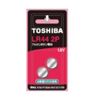 東芝TOSHIBA 鈕扣電池 LR44-2入卡 LR44