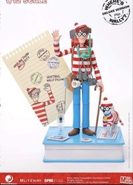 全新 Blitzway 5pro Studio Where's Wally Mega Hero Action Figure 1/12 Wally Dx Version 20 Cm Blitzway d
