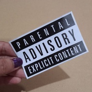 Parental Advisory Explicit Content Sticker Kereta Waterproof