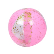 Beach Ball Toy Good-looking Portable Thickened Sequins Transparent Photo Props PVC Kids Inflated Beach Ball Toy Kid Toy