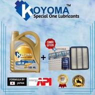 PROTON PERDANA + V6 AIR FILTER + OIL FILTER + KOYOMA 5W30 SEMI SYNTHETIC ENGINE OIL