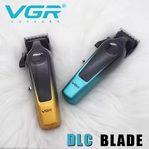 VGR V196 Professional Hair Clipper DLC Blade 7000RPM LED Display Hair Cutting Machine Barber Shop Fi