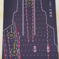 Fujian No. Aircraft Carrier Deck Hemoplane Model Exhibition Use 30cm * 60cm J-35 Aircraft Model