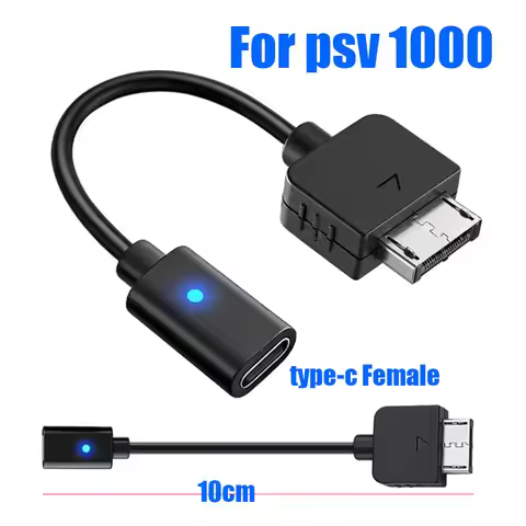 For Playstation Vita 1000 Controller Charging Adapter Type C LED Convert Cord For PS Vita 1000 Conso