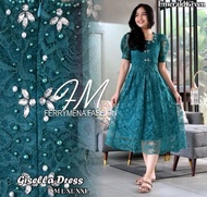 COD DRESS GISELIA/DRESS KEKINIAN MODEL BARU/DRESS BORKAT PAYET/MIDI DRESS GAUN PENDEK/BAJU DRESS NA