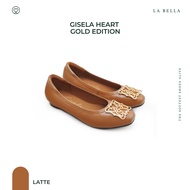 LA BELLA  รองเท้าคัชชูหนังแกะ รุ่น GISELA HEART GOLD EDITION - FORMAL COLOR