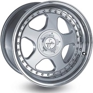 KESKIN KT1 Silver Lip Polish 8.5 x 17 ET35 5.00 x 108.00 Hub Hole 72.60 mm – Aluminium Rims